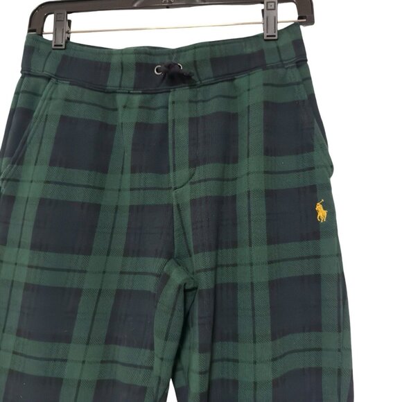 Polo Ralph Lauren Seasonal Fleece-Isposhawl Plaid‎ Green Blue Set Boys L (14/16) - Picture 7 of 12